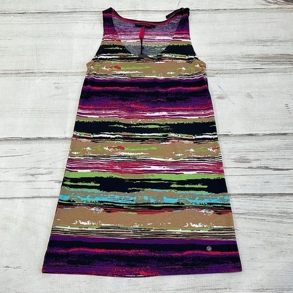 Skhoop Dress Women's Junior 3 M Medium Clover Purple Stripes Molly Mid Dress NWT - Picture 11 of 16